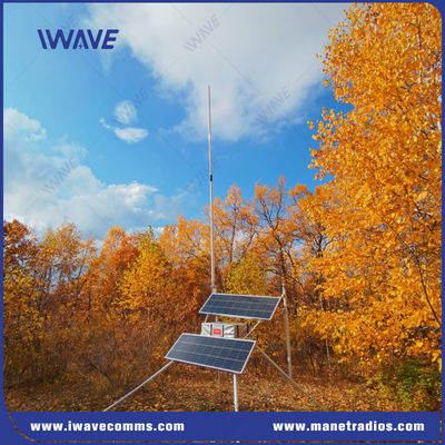 kopen Verzendvermogen 25W 50W op aanvraag Zonne-energie aangedreven smalband RF Mesh VHF UHF basisstation met 24 uur batterijduur online vervaardiging